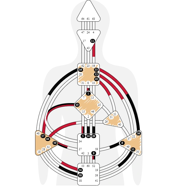 Human body meridian and acupuncture diagram